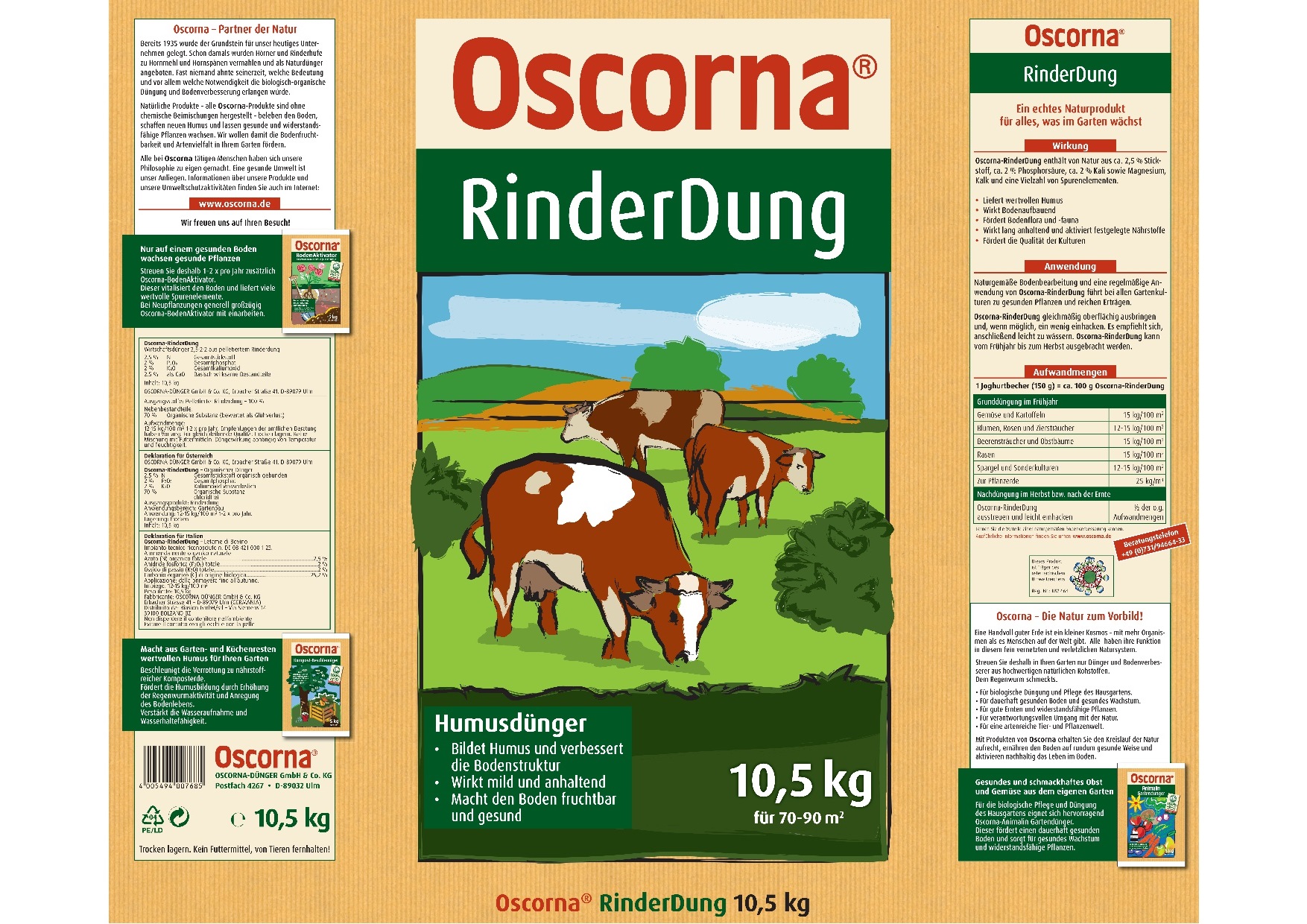 Oscorna Rinderdung 10.5 kg